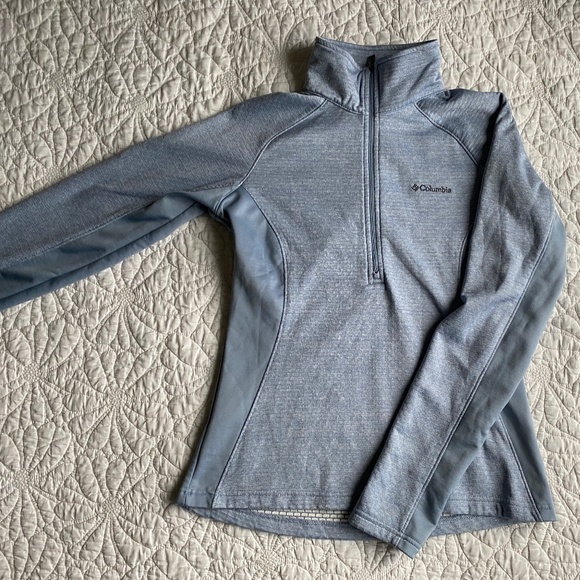 Baby Blue Columbia Quarter-Zip - Picture 3 of 7